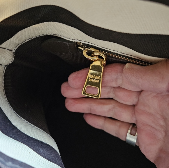 Large Prada Canapa Striped bag FINAL $ FIRM - Picture 11 of 16